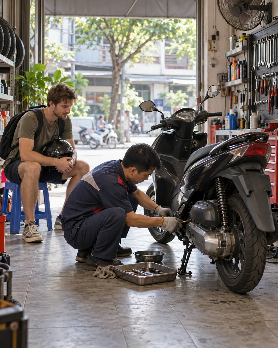 Thuê xe dài ngày bảo dưỡng