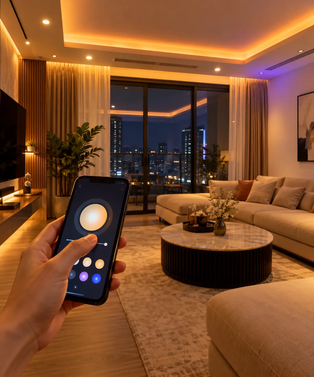 Chiếu sáng thông minh điều khiển qua điện thoại